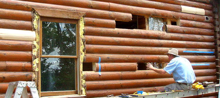 Log Home Repair Kimbolton, Ohio