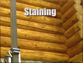  Guernsey County, Ohio Log Home Staining